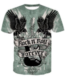 Rock N Roll 3D full over print Hoodie, Sweater, TShirt LK-026