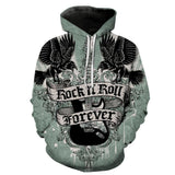 Rock N Roll 3D full over print Hoodie, Sweater, TShirt LK-026