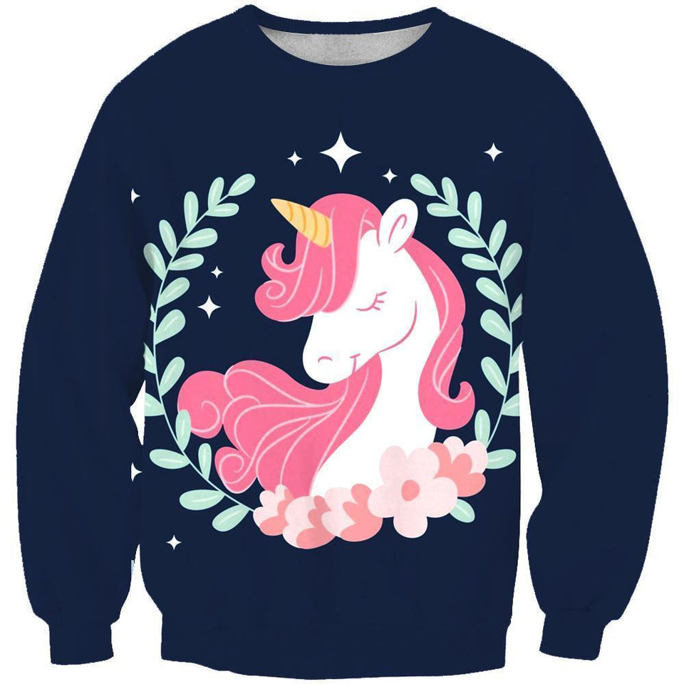 Unicorn 3D full over print Hoodie, Sweater, TShirt TS-061
