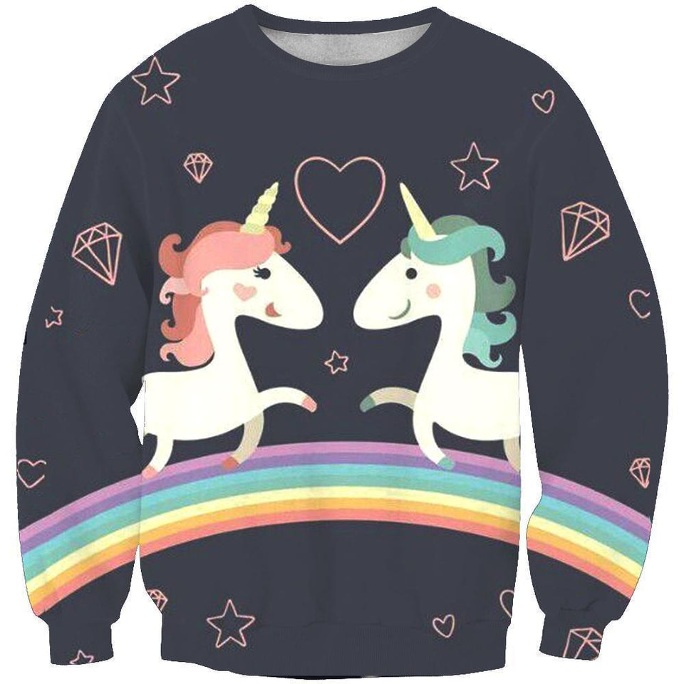 Unicorn 3D full over print Hoodie, Sweater, TShirt TS-063