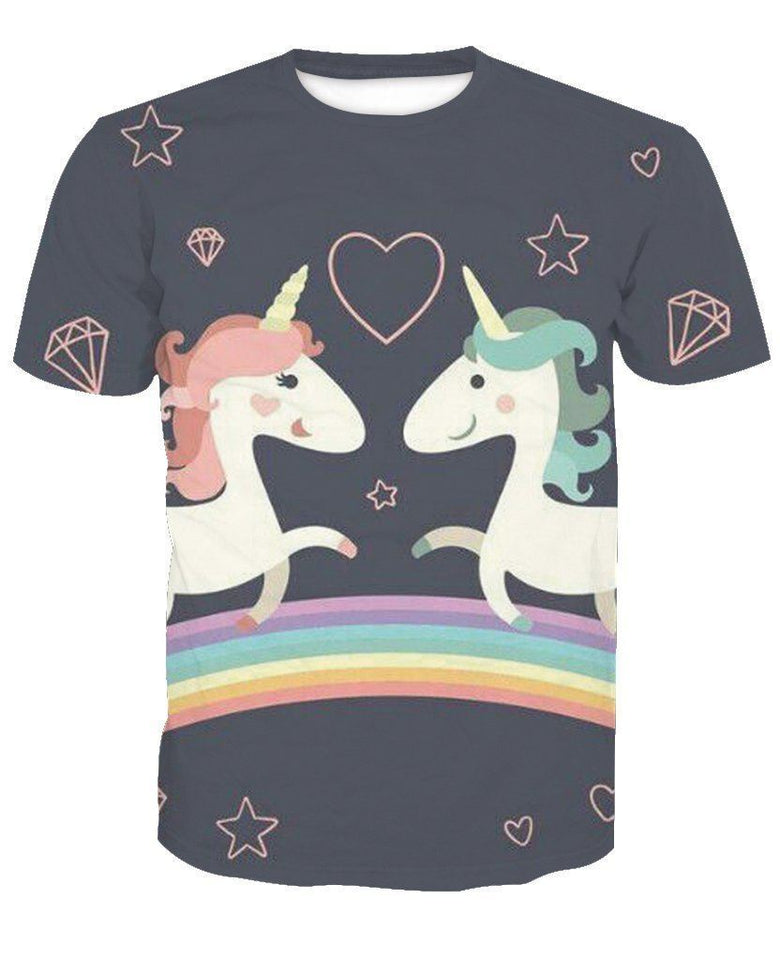 Unicorn 3D full over print Hoodie, Sweater, TShirt TS-063