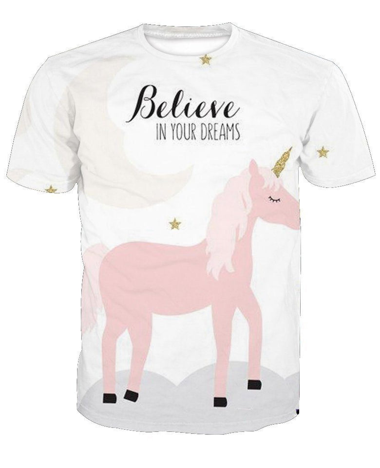 Unicorn 3D full over print Hoodie, Sweater, TShirt TS-065