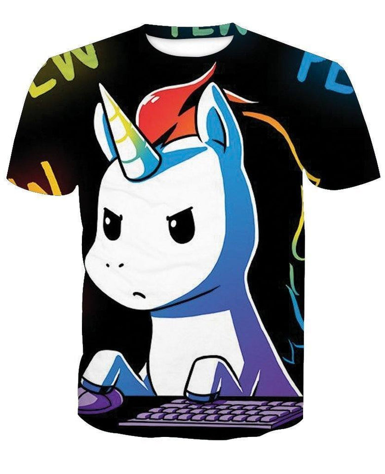 Unicorn 3D full over print Hoodie, Sweater, TShirt TS-066