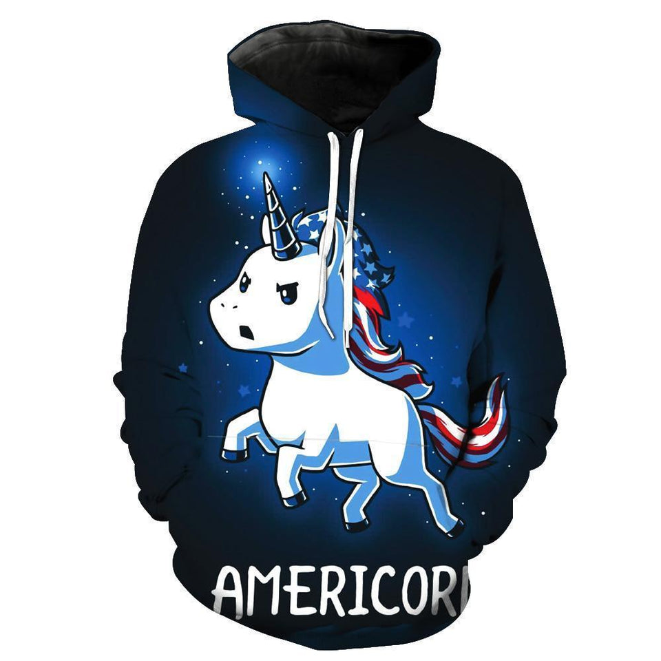 Unicorn 3D full over print Hoodie, Sweater, TShirt TS-068