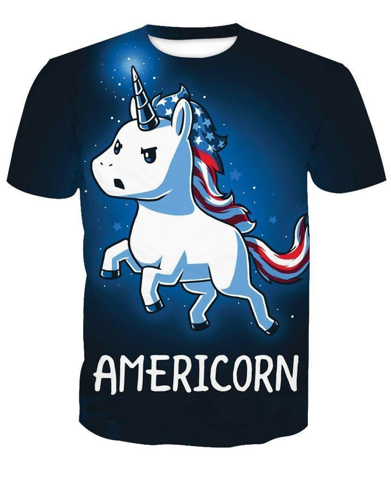 Unicorn 3D full over print Hoodie, Sweater, TShirt TS-068
