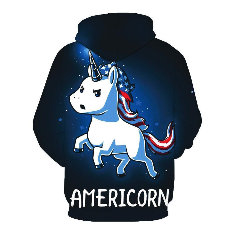 Unicorn 3D full over print Hoodie, Sweater, TShirt TS-068