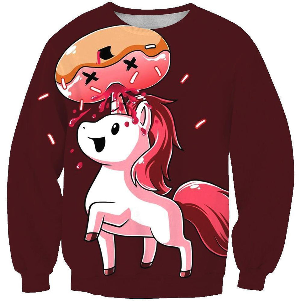 Unicorn 3D full over print Hoodie, Sweater, TShirt TS-072