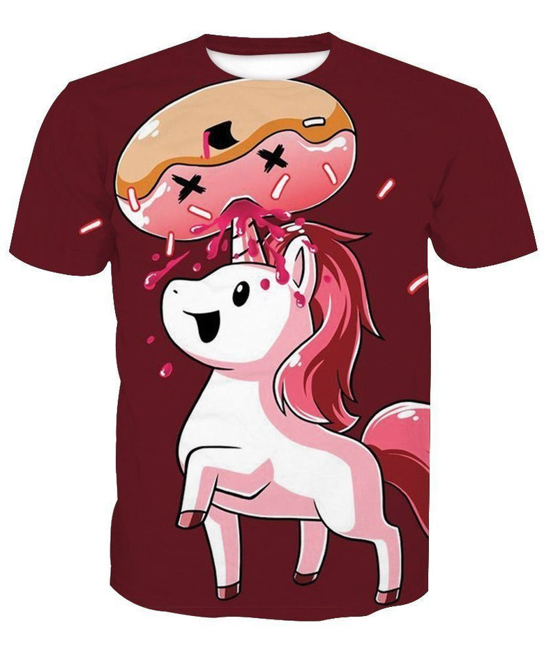 Unicorn 3D full over print Hoodie, Sweater, TShirt TS-072