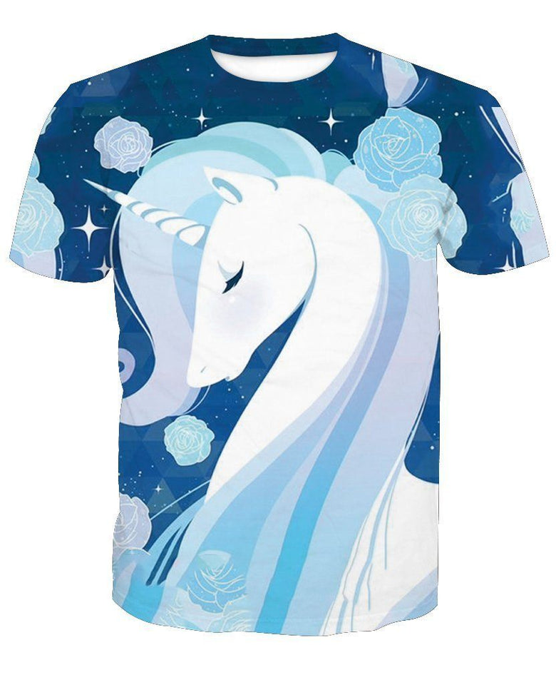 Unicorn 3D full over print Hoodie, Sweater, TShirt TS-056