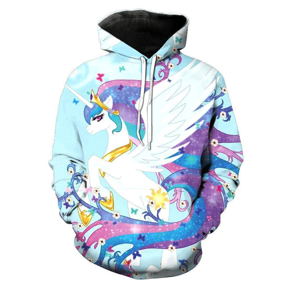Unicorn 3D full over print Hoodie, Sweater, TShirt TS-057
