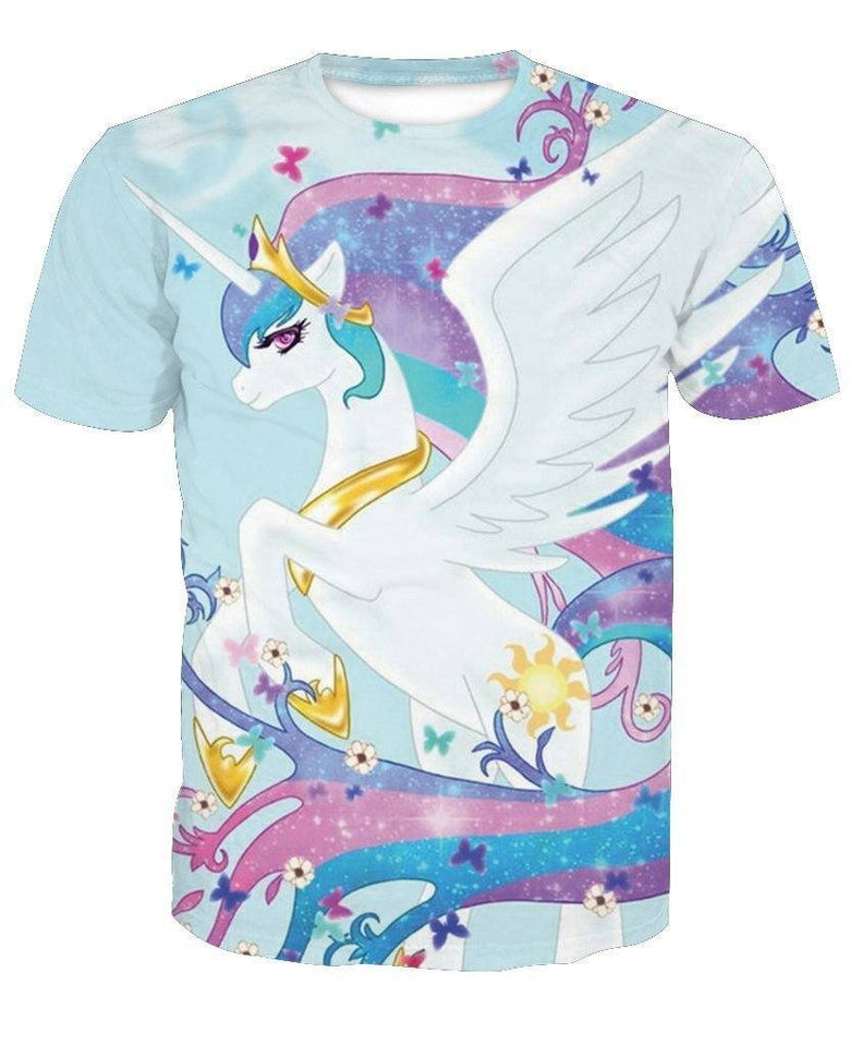 Unicorn 3D full over print Hoodie, Sweater, TShirt TS-057