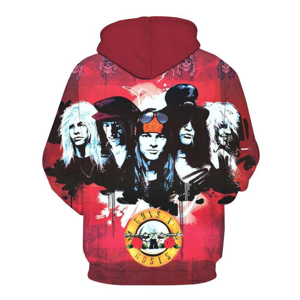 Guns N' Roses 3D full over print Hoodie, Sweater, TShirt LK-034