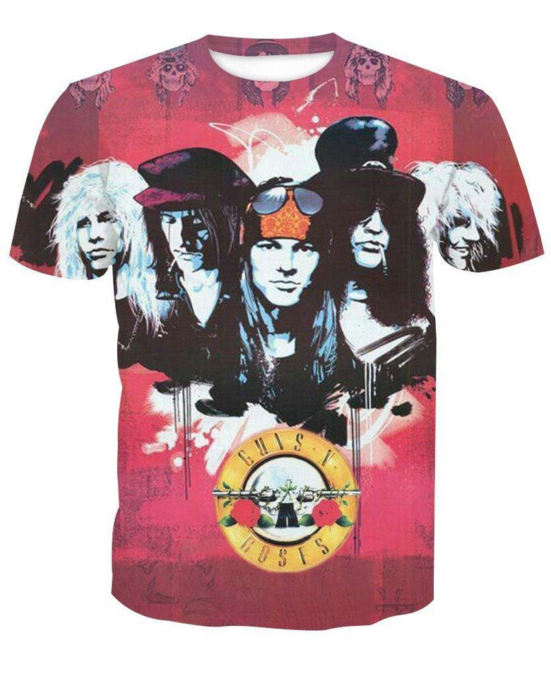 Guns N' Roses 3D full over print Hoodie, Sweater, TShirt LK-034