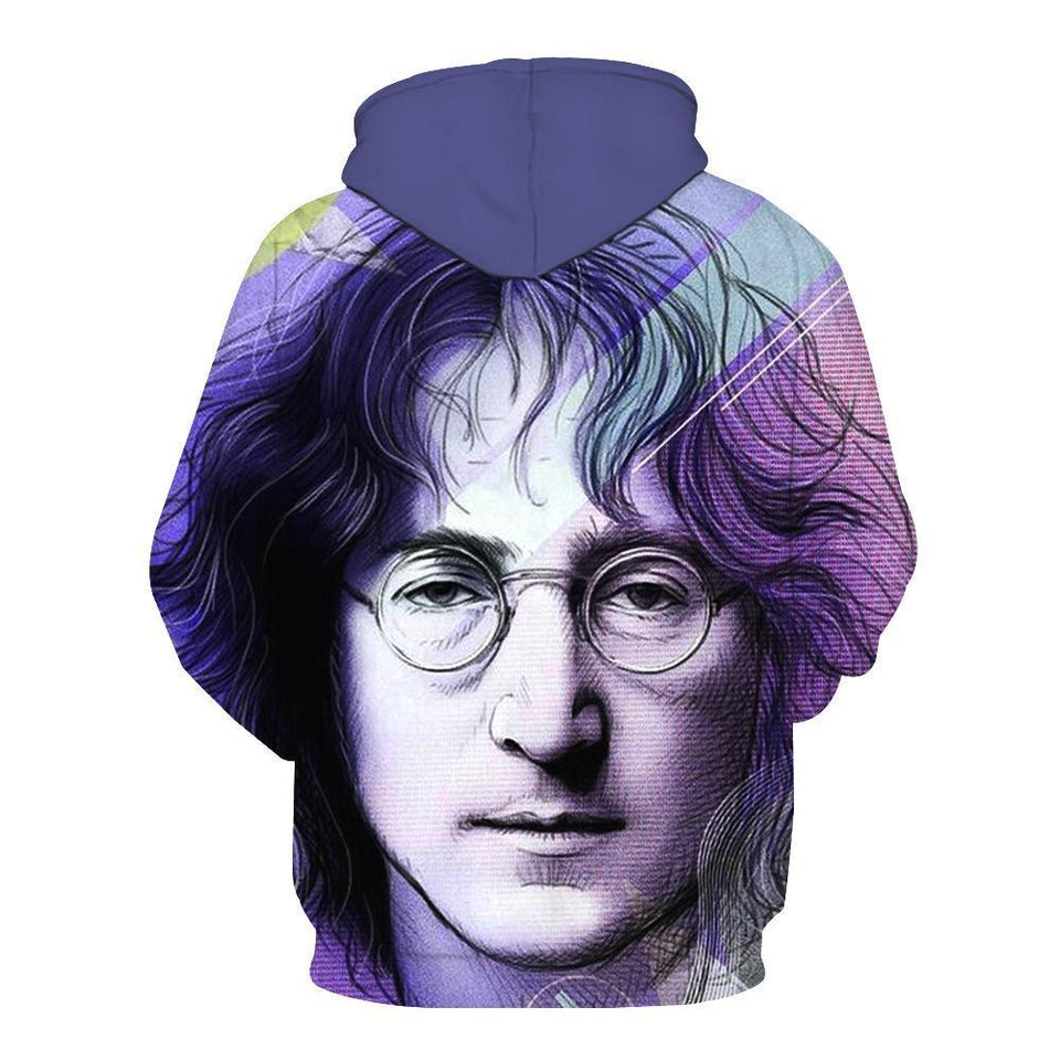 John Lennon 3D full over print Hoodie, Sweater, TShirt LK-036