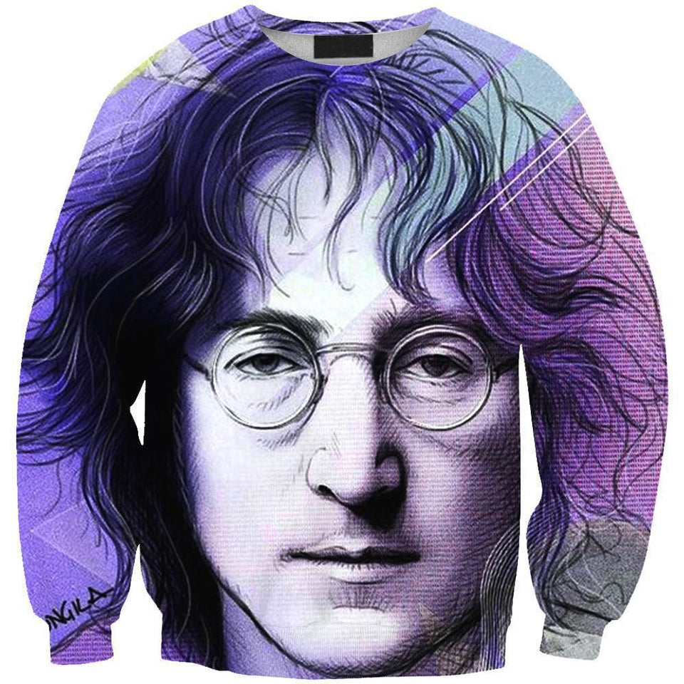 John Lennon 3D full over print Hoodie, Sweater, TShirt LK-036