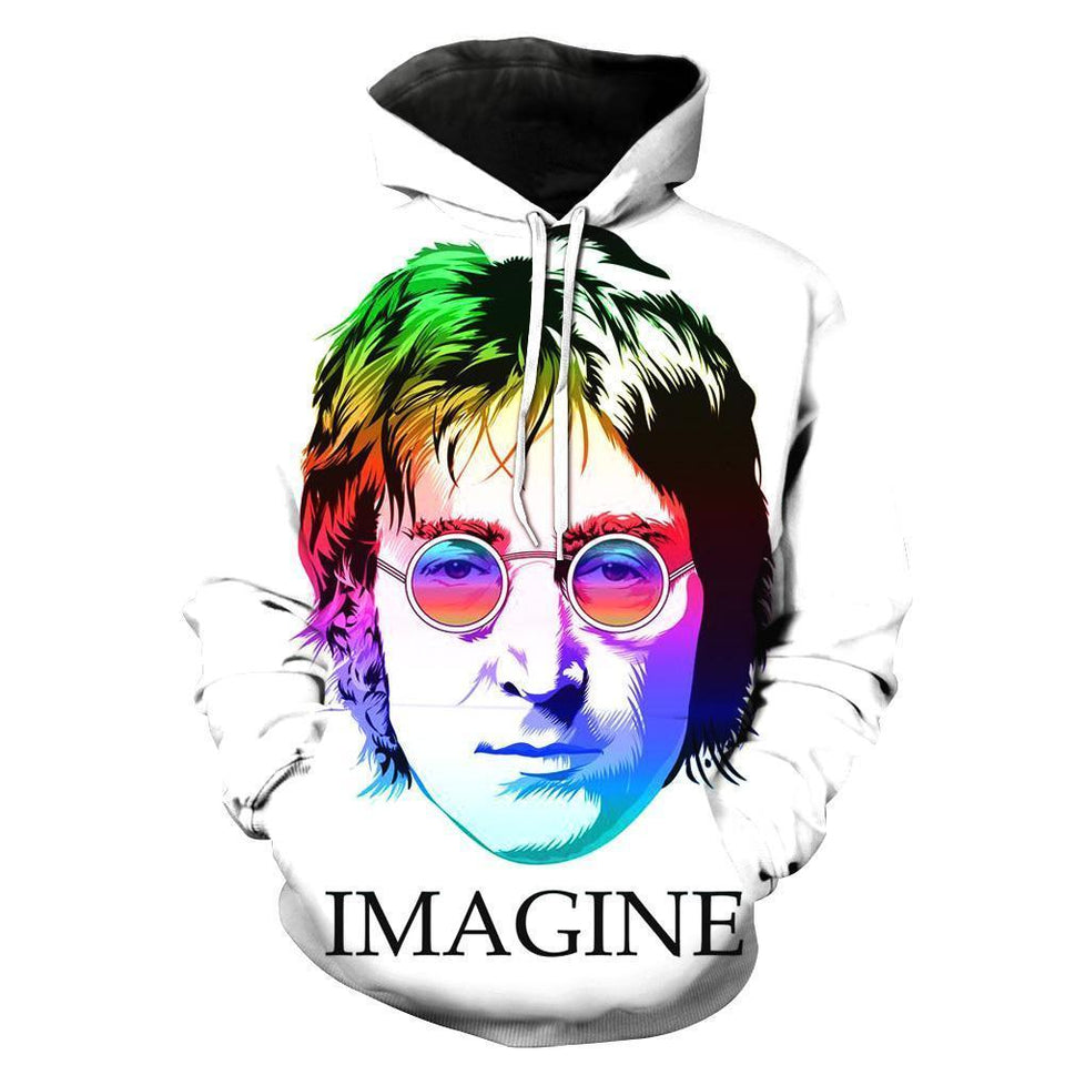 John Lennon 3D full over print Hoodie, Sweater, TShirt LK-038