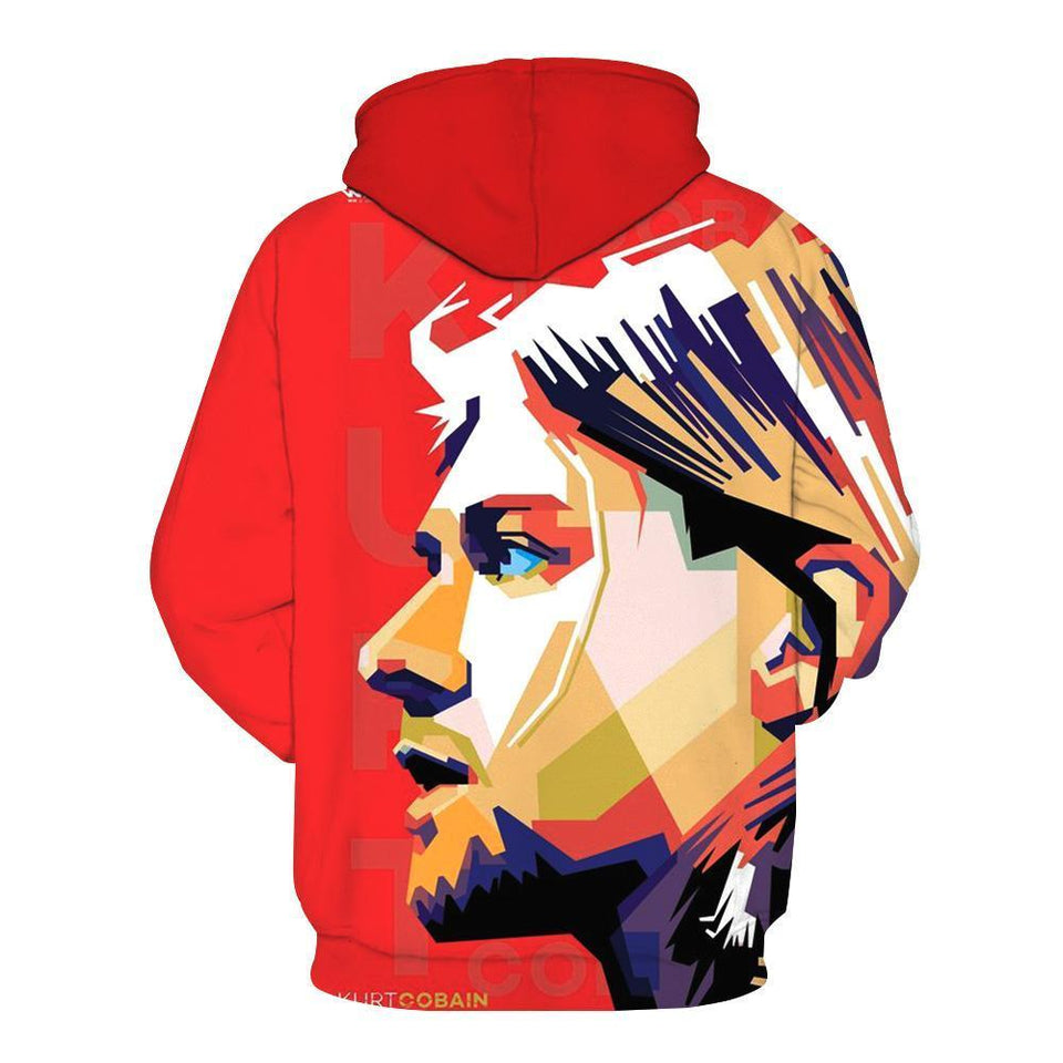 Kurt Cobain 3D full over print Hoodie, Sweater, TShirt LK-039