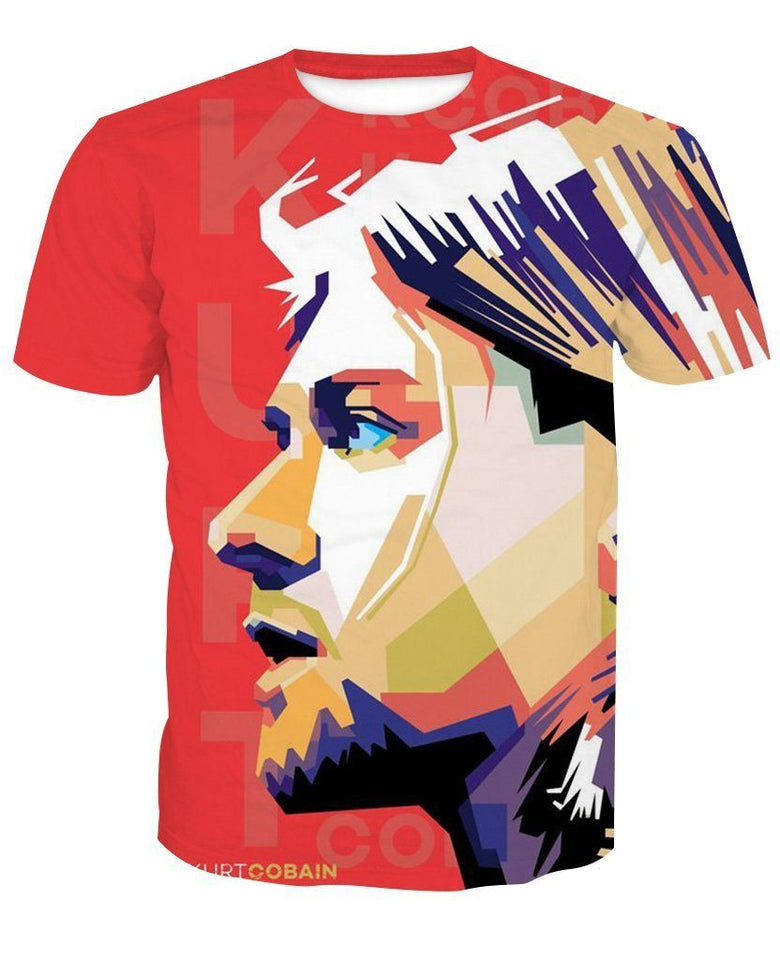 Kurt Cobain 3D full over print Hoodie, Sweater, TShirt LK-039