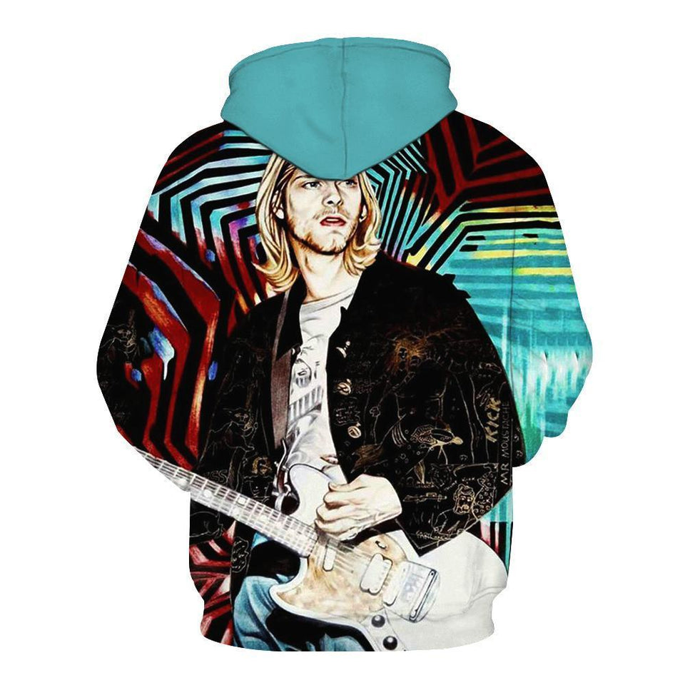 Kurt Cobain 3D full over print Hoodie, Sweater, TShirt LK-041