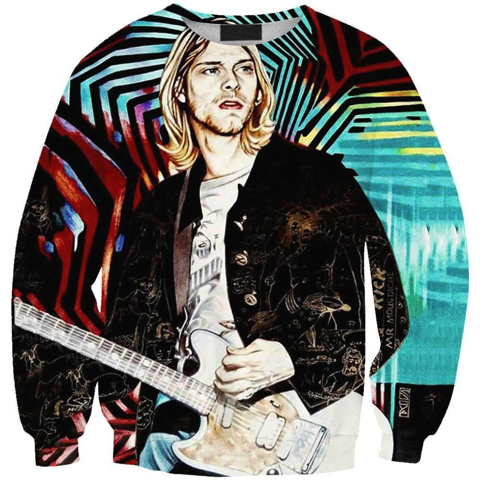 Kurt Cobain 3D full over print Hoodie, Sweater, TShirt LK-041