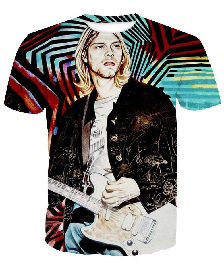 Kurt Cobain 3D full over print Hoodie, Sweater, TShirt LK-041