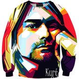 Kurt Cobain 3D full over print Hoodie, Sweater, TShirt LK-042