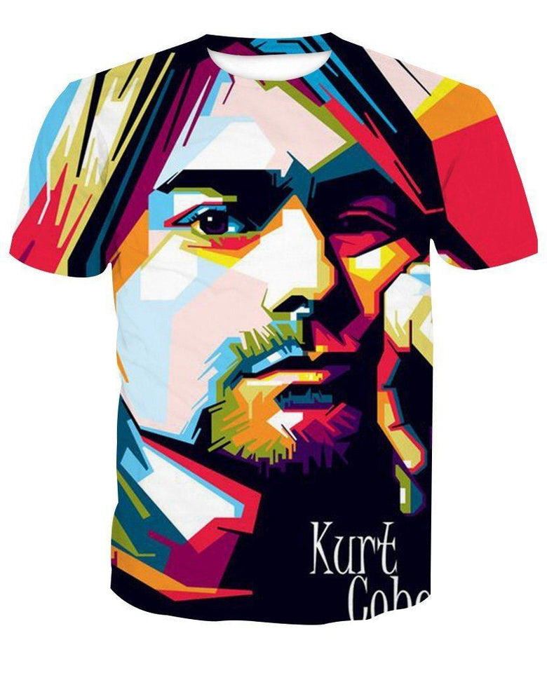 Kurt Cobain 3D full over print Hoodie, Sweater, TShirt LK-042