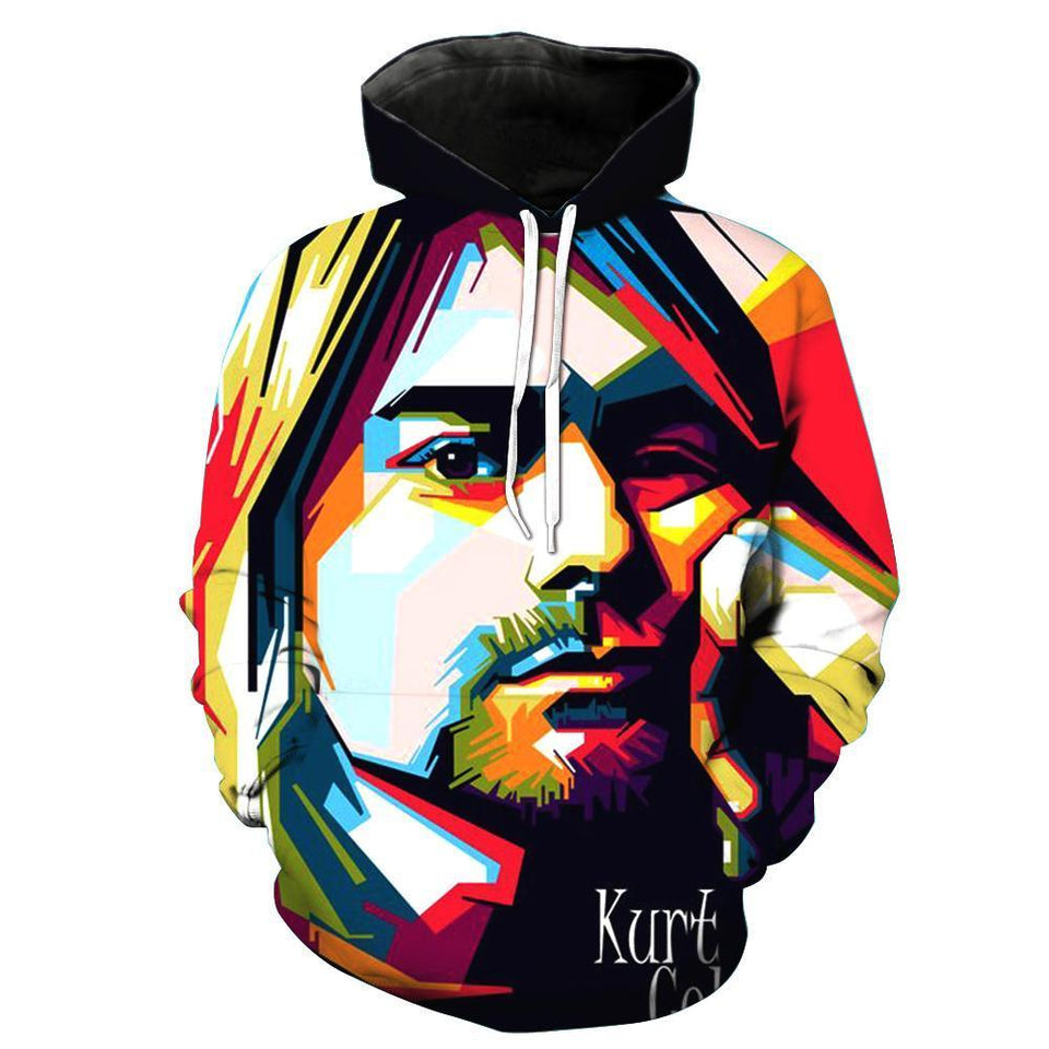 Kurt Cobain 3D full over print Hoodie, Sweater, TShirt LK-042
