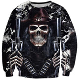 Skull-printed-tee-T-shirt-sweater-zip-hoodies-tank-top-for-men-women