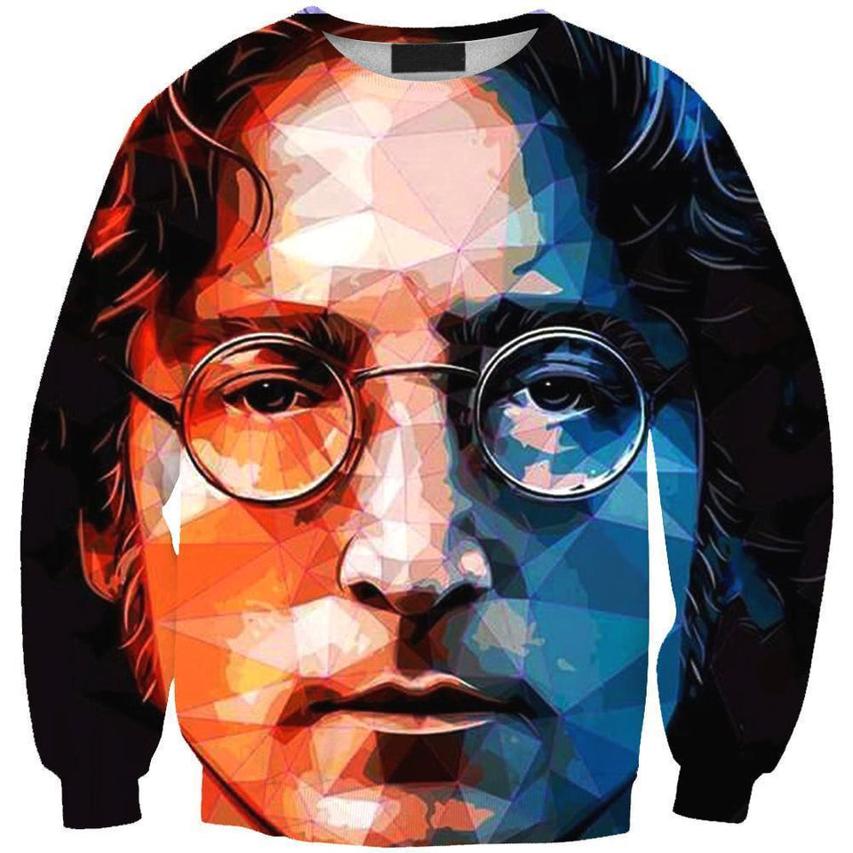 John Lennon 3D full over print Hoodie, Sweater, TShirt LK-037
