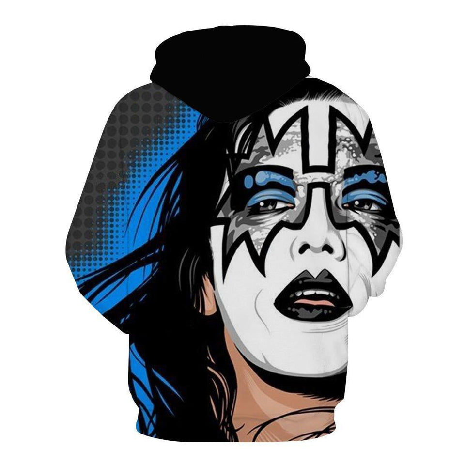 Kiss Band 3D full over print Hoodie, Sweater, TShirt LK-043