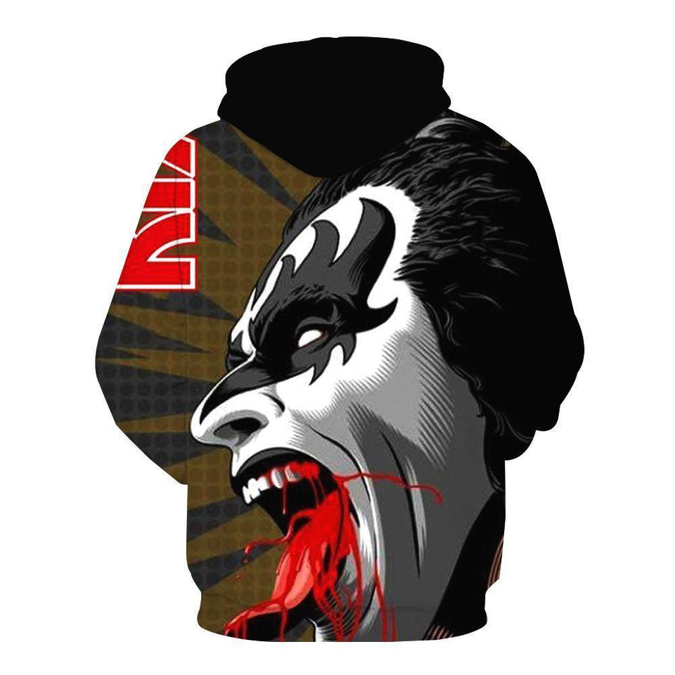 Kiss Band 3D full over print Hoodie, Sweater, TShirt LK-044