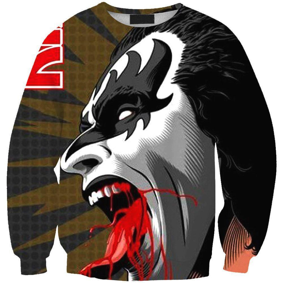 Kiss Band 3D full over print Hoodie, Sweater, TShirt LK-044