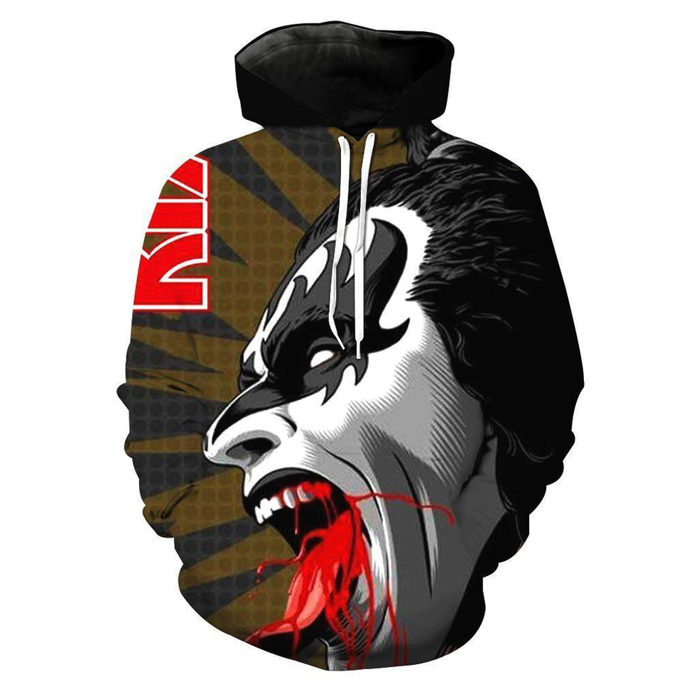 Kiss Band 3D full over print Hoodie, Sweater, TShirt LK-044