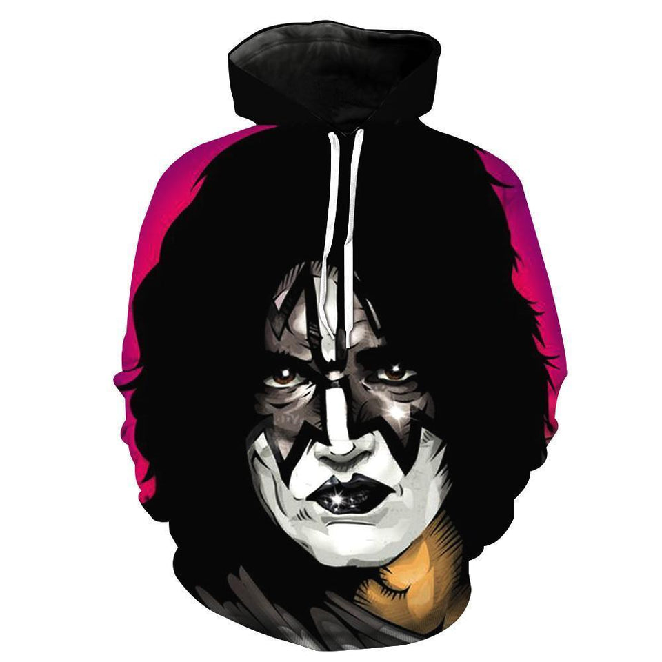 Kiss Band 3D full over print Hoodie, Sweater, TShirt LK-046