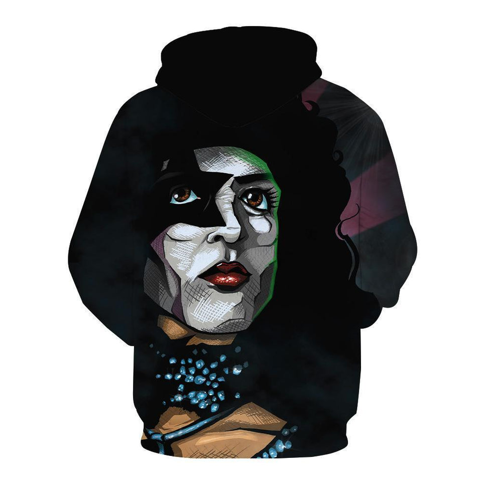 Kiss Band 3D full over print Hoodie, Sweater, TShirt LK-048