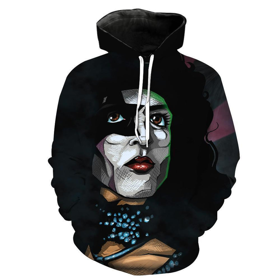 Kiss Band 3D full over print Hoodie, Sweater, TShirt LK-048