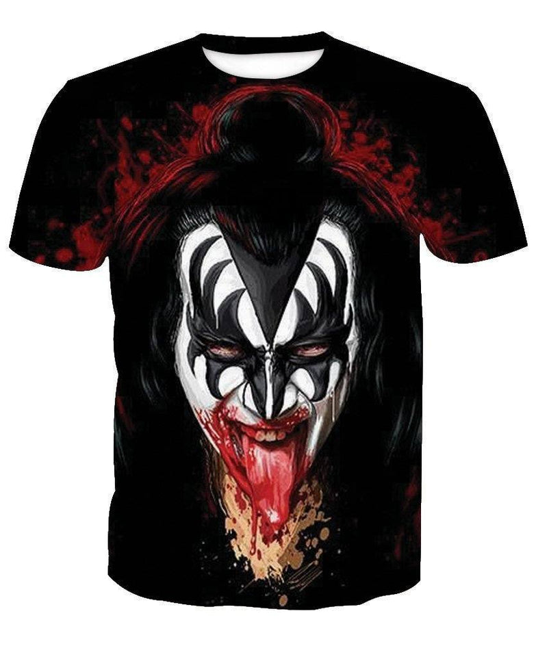 Kiss Band 3D full over print Hoodie, Sweater, TShirt TX-016