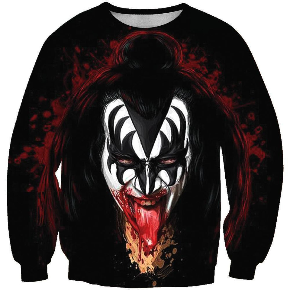 Kiss Band 3D full over print Hoodie, Sweater, TShirt TX-016