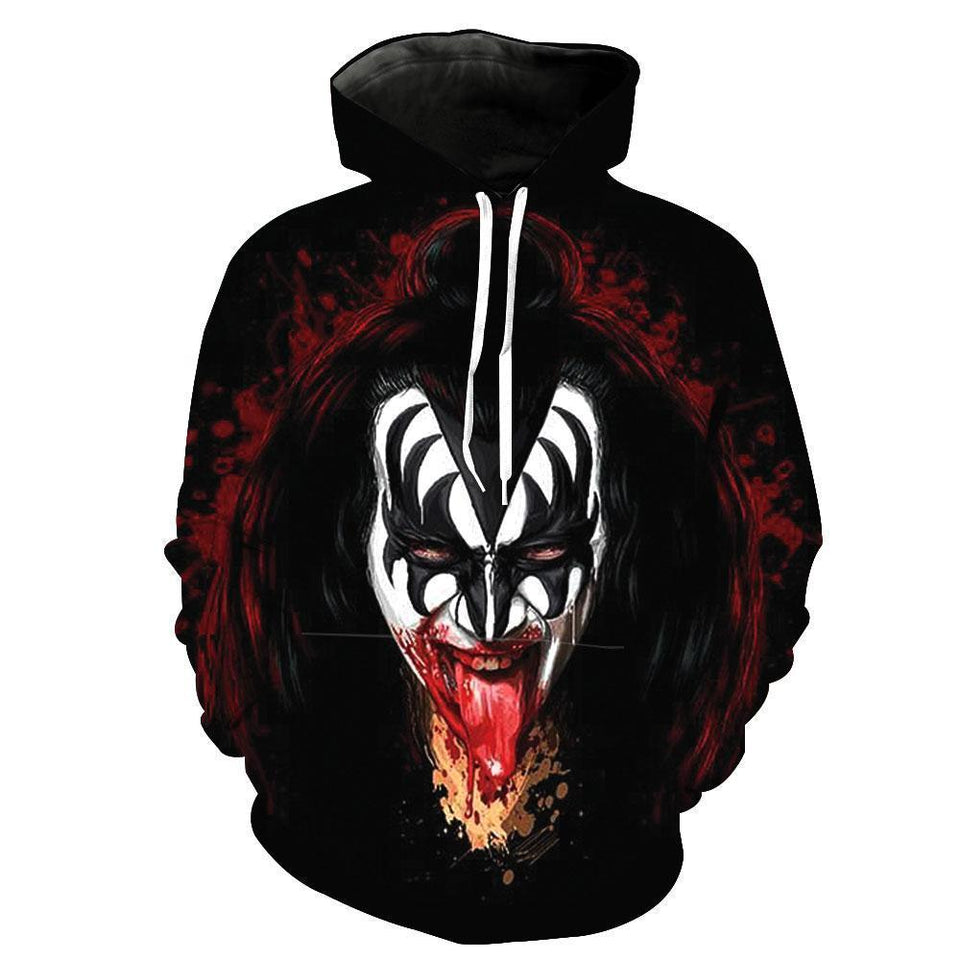 Kiss Band 3D full over print Hoodie, Sweater, TShirt TX-016