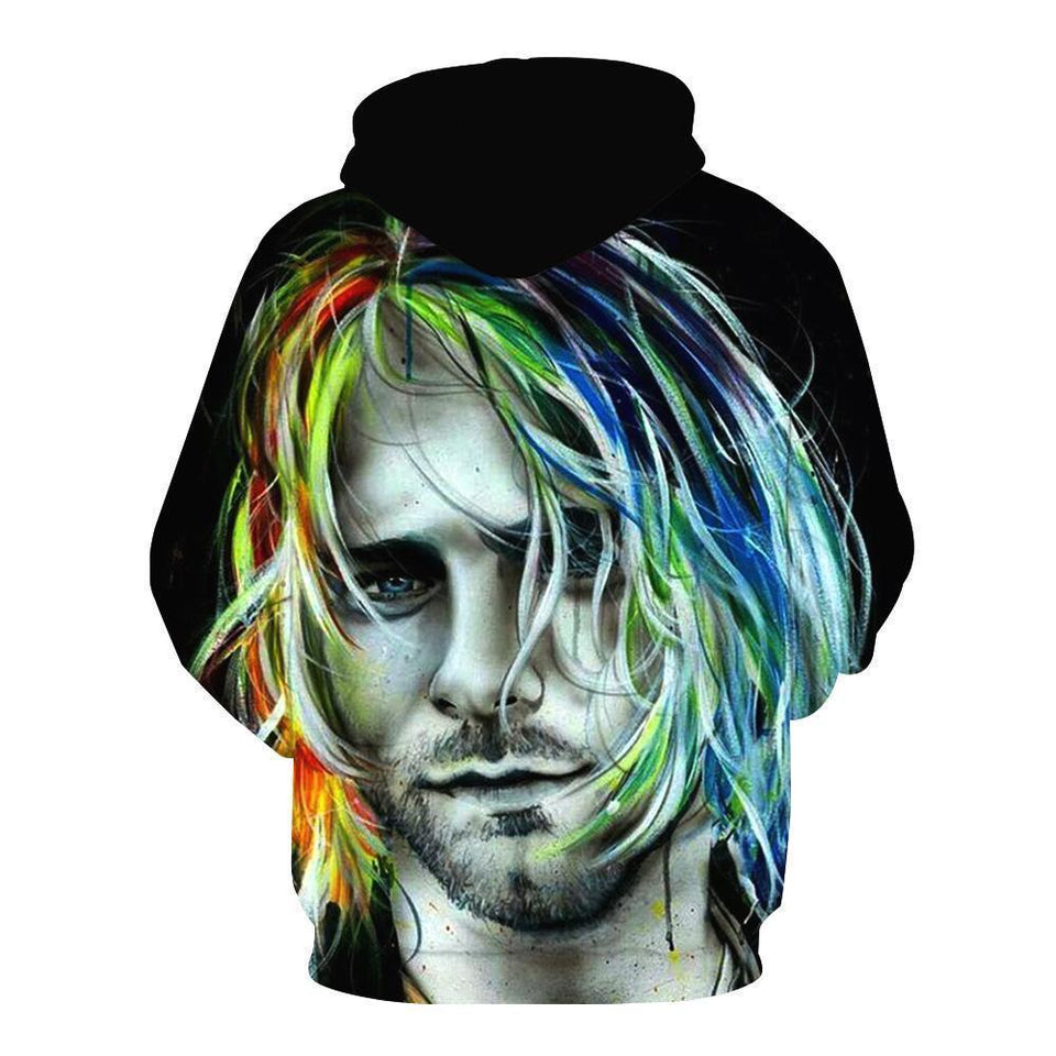 Kurt Cobain 3D full over print Hoodie, Sweater, TShirt LK-040
