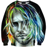 Kurt Cobain 3D full over print Hoodie, Sweater, TShirt LK-040