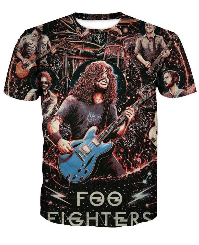 Foo Fighters 3D full over print Hoodie, Sweater, TShirt LK-060