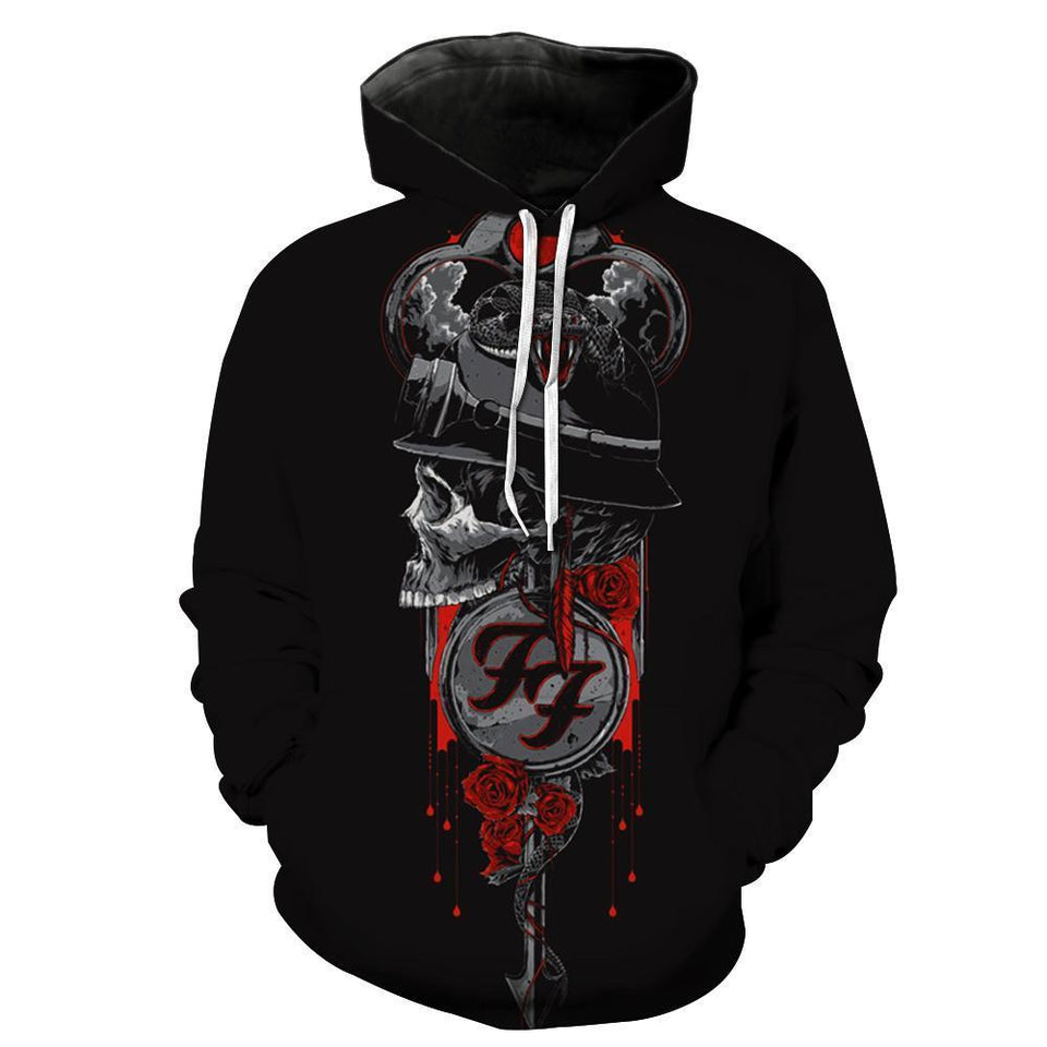 Foo Fighters 3D full over print Hoodie, Sweater, TShirt LK-065