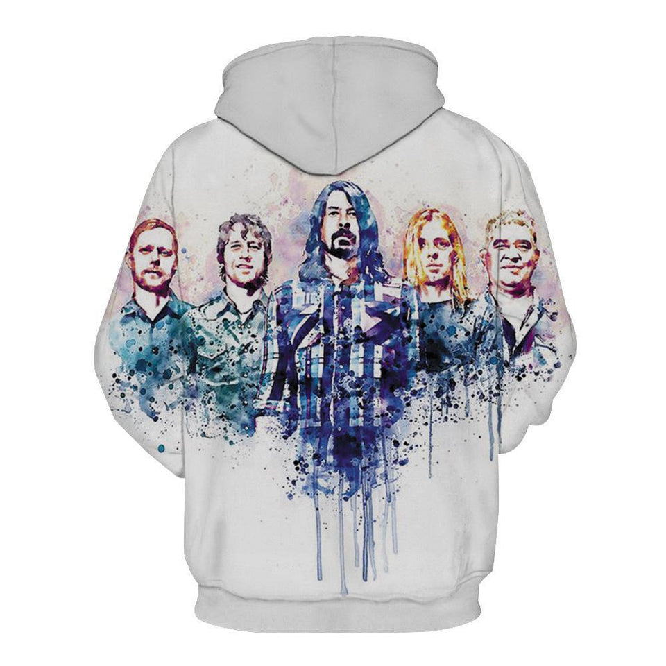 Foo Fighters 3D full over print Hoodie, Sweater, TShirt LK-075