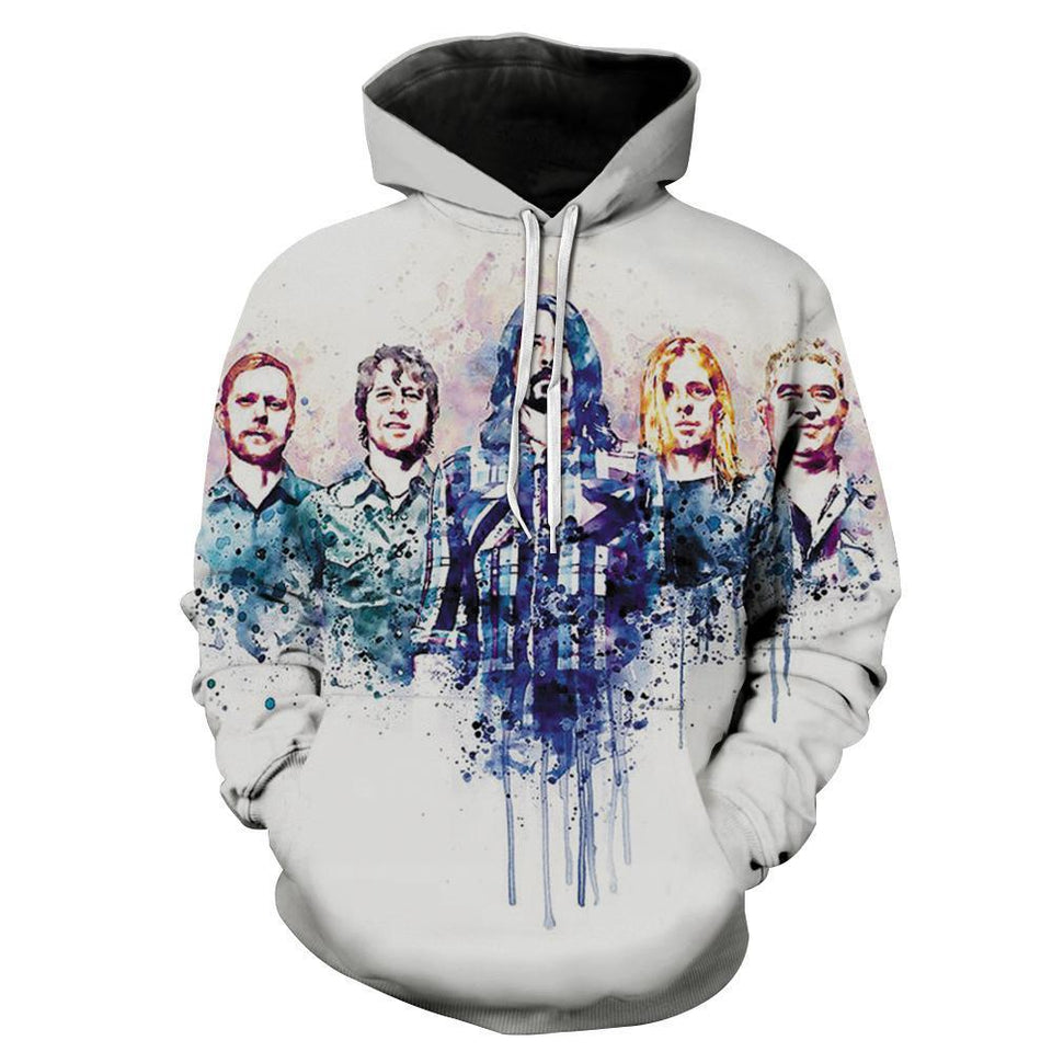 Foo Fighters 3D full over print Hoodie, Sweater, TShirt LK-075