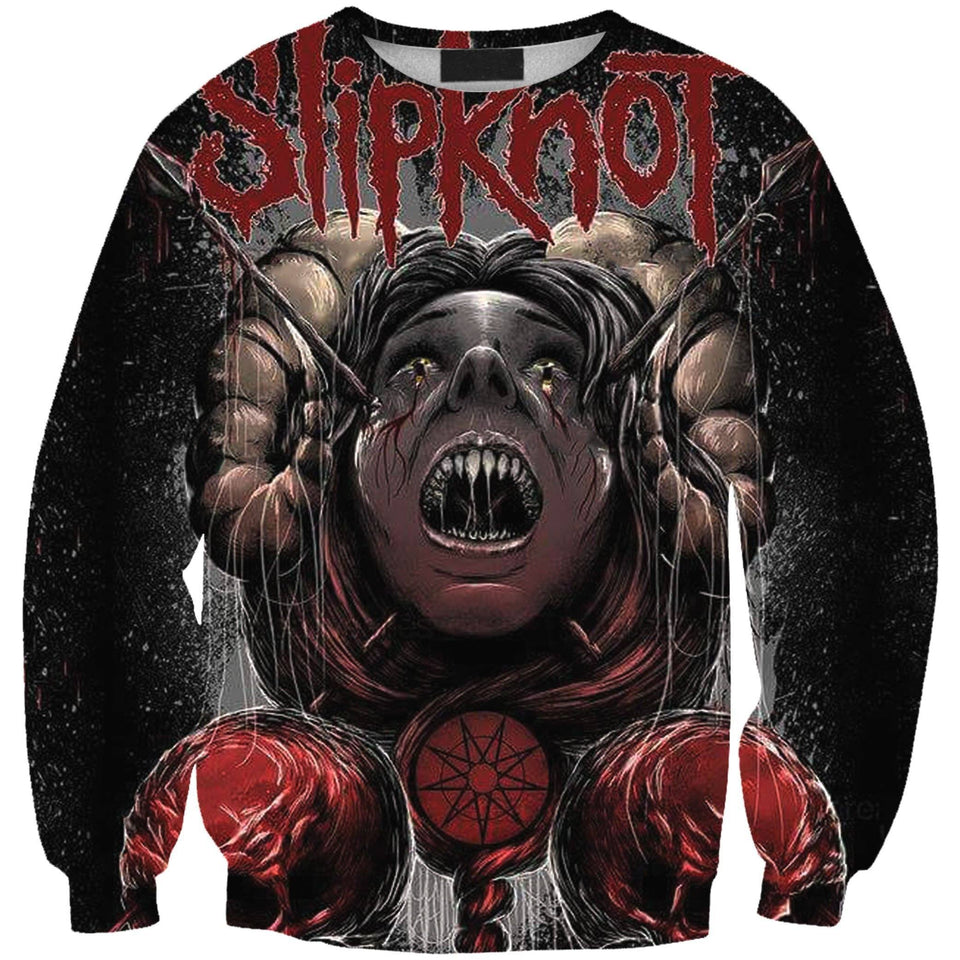 SlipKnoT 3D full over print Hoodie, Sweater, TShirt RH-033