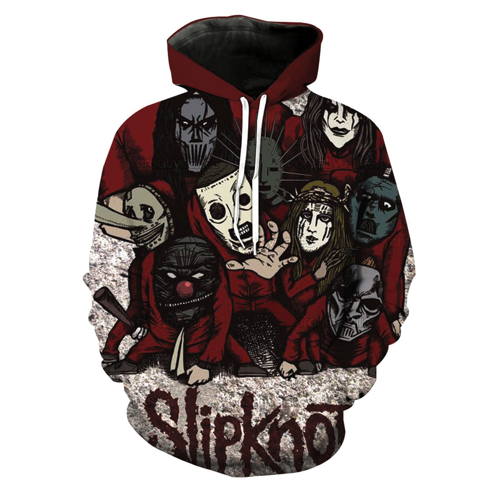 SlipKnoT 3D full over print Hoodie, Sweater, TShirt RH-030