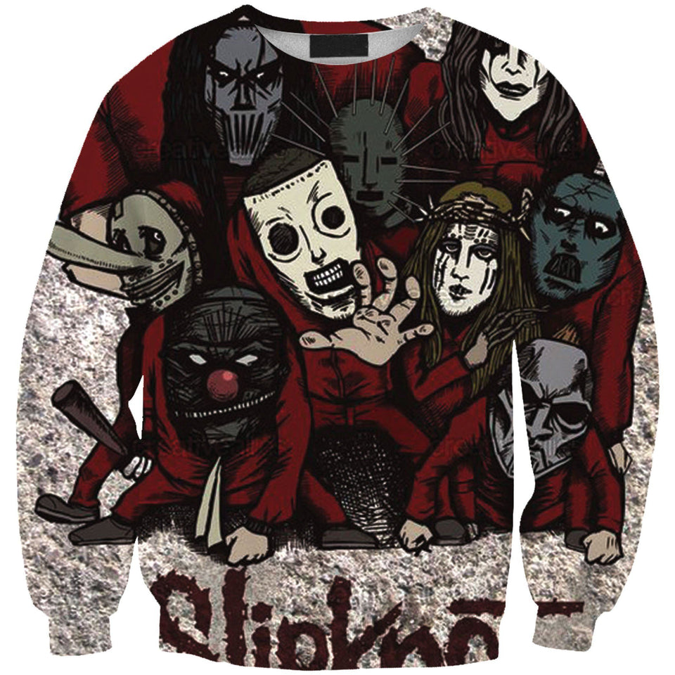 SlipKnoT 3D full over print Hoodie, Sweater, TShirt RH-030