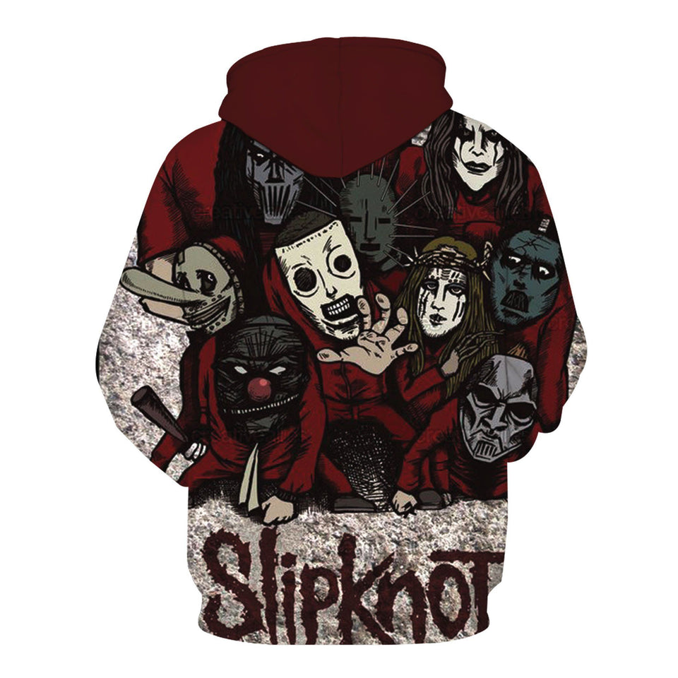 SlipKnoT 3D full over print Hoodie, Sweater, TShirt RH-030